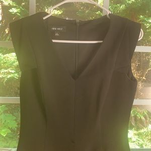 Black Nine West dress w belt loops- size 4